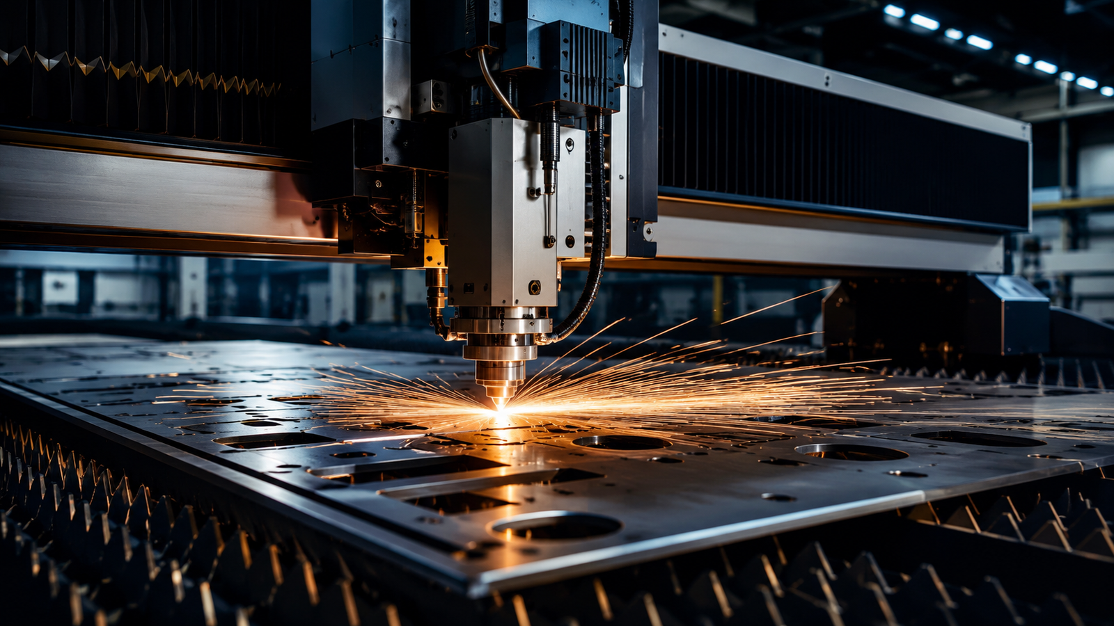 HD CNC laser cutting photo